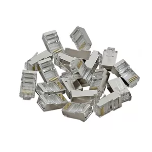 سوکت کابل شبکه RJ45 Cat.6 FTP بافو پک 100 عددی