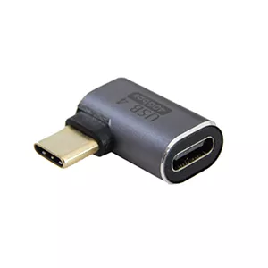 تبدیل Type-C نر به Type-C ماده 90 درجه کی نت مدل K-AUCMF4901 با رزولوشن 4K