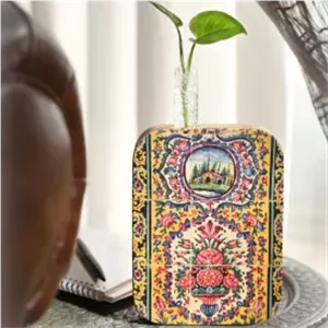 گلدان چوبی طرح گلستان15 در 20 عمودی