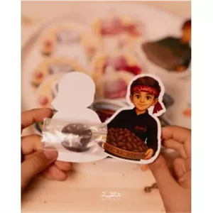 بسته 100 عددی کارت نذری  مقوا گلاسه خرما7.8*6