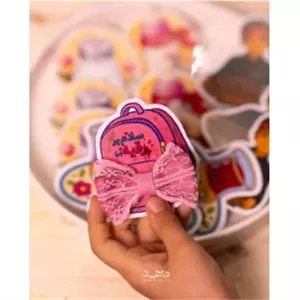 بسته 20 عددی کارت نذری مقوا گلاسه گیره سر  7*7.8