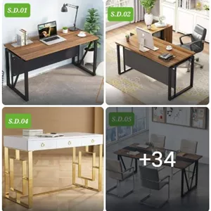 کلکسیون میز تحریر ساده و ارزان از جنس چوب و فلز - میز مطالعه و آرایش