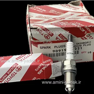 شمع تویوتا اصلی سه پلاتین ایریدیوم دنسو ۰۱۲۲۱-۹۰۹۱۹ (DENSO SK20BGR11)جنیون پارت