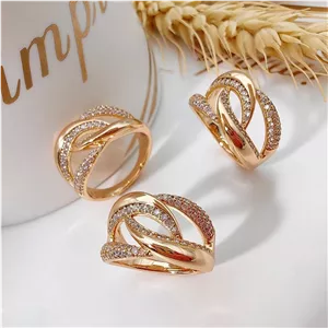 انگشتر نگین‌دار طرح‌طلا ژوپینگ کد 625