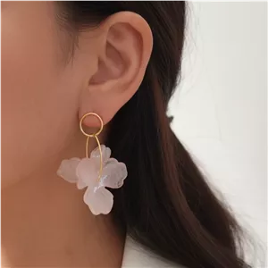 گوشواره گل آبرنگی فشن جولری کد 751