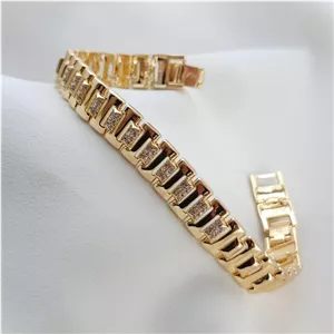 دستبند زنانه ژوپینگ مدل رولکس نگین دار لوکس کد 960