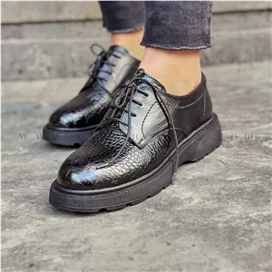 کفش چرم کلاسیک زنانه CODE:800