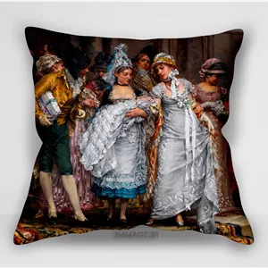 کوسن نقاشی کلاسیک ، موزه ایی یک لحظه لطیف (art 1221)