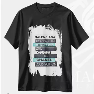 تیشرت طرح دار White & Teal Book Stack,دسته کتاب مشکی، سفید و فیروزه ای اثر آماندا گرینوود
