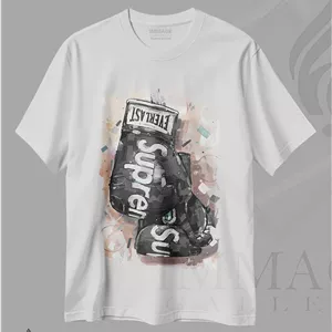تیشرت طرح دار دستکش بوکس مشکی Supreme و Everlast اثر ژوس هوپن برورز