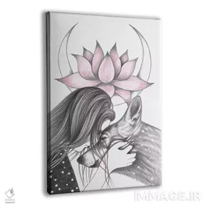 تابلو دکوراتیو نیلوفر آبی اثر آندریا هرنیاک