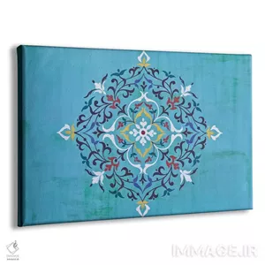 تابلو انتزاعی خوشنویسی شرقی اثر بلی 
