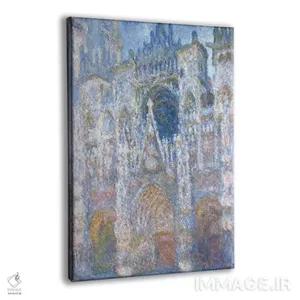 تابلو کلاسیک Blue Harmony, Morning Sunlight, 1894,کلیسای جامع روآن، هماهنگی… اثر کلود مونه