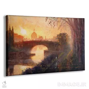 تابلو دکوراتیو Canal De Midi At Sunset,تولوز، کانال دو میدی در غروب اثر کریستوفر کلارک