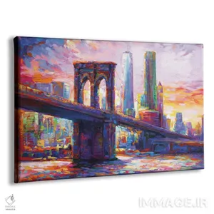 تابلو دکوراتیو New York City II,پل بروکلین، نیویورک ۲ اثر لئون دوونیس