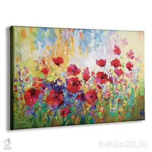 تابلو دکوراتیو مزرعه گل شقایق ۲ اثر لئون دوونیس