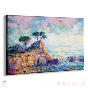 تابلو دکوراتیو California II,درخت سرو تنها در پبل بیچ، کالیفرنیا ۲ اثر لئون دوونیس