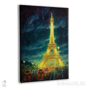 تابلو دکوراتیو Eiffel Tower Glow,پاریس، درخشش برج ایفل اثر کریستوفر کلارک