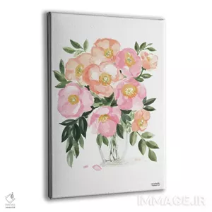 تابلو دکوراتیو دسته گل بهاری آبرنگ اثر میشل موسپنس