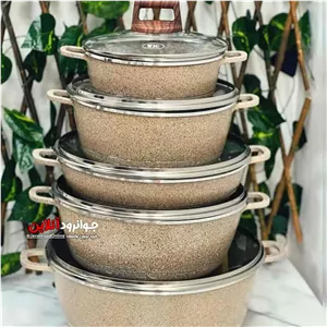 سرویس قابلمه زیو طرح سامبا Zio Samba Z-7105 گرانیت 10 پارچه