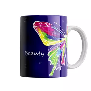 ماگ پروانه بنفش BUTTERFLY کد M8