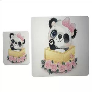 پد موس - پد ماوس  مدل پاندا گلی کد 22 بدون زیر لیوانی