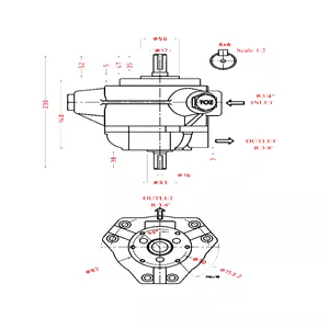 پمپ پیستونی توز ایران دبی ثابت شعاعی ۳ پیستون کوچک