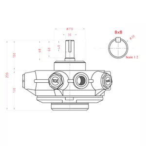 پمپ پیستونی توز ایران  دبی ثابت  شعاعی 5 پیستون بزرگ