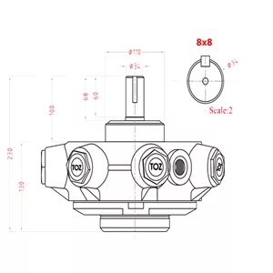 پمپ پیستونی توز ایران  دبی ثابت  شعاعی 7 پیستون بزرگ