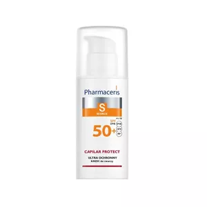 کرم ضد آفتاب فارماسریز SPF50 محافظ صورت مدل کاپیلار پروتکت مناسب پوست کوپروز و روزاسه