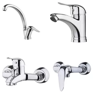 ست شیرآلات ایران گروه مدل نگین کروم