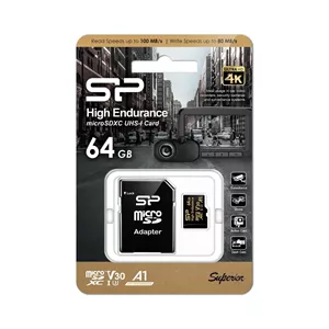 کارت حافظه 64 گیگابایت سیلیکون پاور مدل High Endurance A1 V30 U3 100MB/s microSDXC
