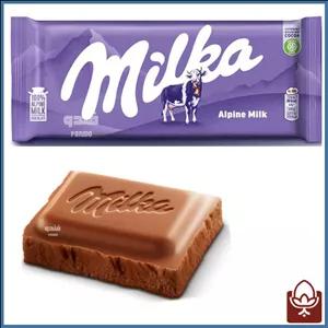 شکلات تخت شیری آلپاین میلکا 100 گرمی – لطافت و طعم شیرین بی‌نظیر