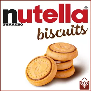 بیسکوییت کرمدار فندقی نوتلا ۳ عددی | Nutella Biscuits 3pcs