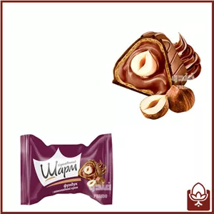 ویفر مغزدار فندقی ABK اوکراین (Royal Charm) با کرم شکلاتی | ویفر ترد فندقی