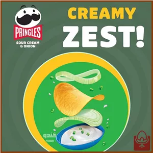 چیپس پرینگلز 165 گرمی با طعم پیاز و خامه ترش – اسنک ترد و خوشمزه