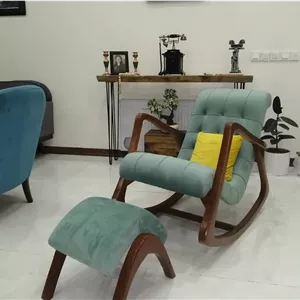صندلی راک مدل فانتزی چوب روسی ومتریال پارچه مرغوب