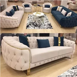 مبل راحتی چستر مدل لاوین ۸نفره با متریال پارچه خارجی