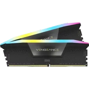 حافظه رم دسکتاپ کورسیر مدل CORSAIR VENGEANCE RGB 64GB DDR5 6000Mhz Dual CL38