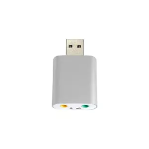 کارت صدا اکسترنال فلزی USB 2.0 مدل AL alloy (صدای مجازی 7.1 کاناله)