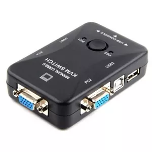 سوئیچ KVM دو پورت دستی رویال مدل 2UK (کنترل ۲ سیستم با یک مانیتور و ماوس)