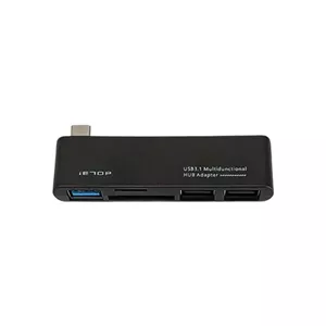 هاب کمبو تایپ سی 5 پورت آی ای تاپ (iETOP) مدل TU-251 (رم ریدر دار)