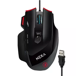 ماوس مخصوص بازی Nexa مدل M102 | باسیم، ارگونومیک و مجهز به DPI