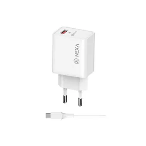 شارژر دیواری نکسا 18 وات مدل C118C با کابل تایپ سی فست شارژ Quick Charge