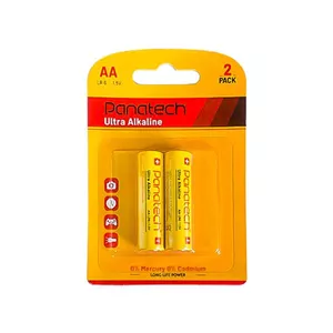 باتری قلمی اولترا آلکالاین پاناتک مدل LR6 بسته ۲ عددی | باتری AA ۱.۵ ولت Panatech Ultra Alkaline