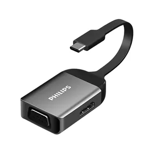 مبدل تایپ سی به HDMI و VGA فیلیپس مدل SWR1607AM/93 (تبدیل کمبو)