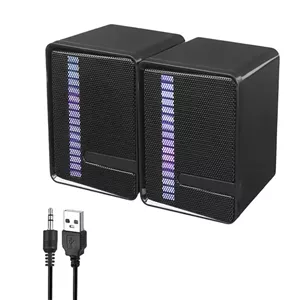 اسپیکر رومیزی دو تکه پی نت مدل X14 با نورپردازی RGB | P-net X14