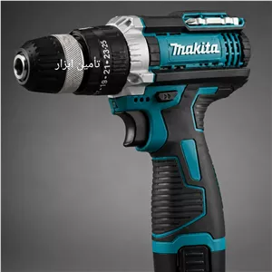 دریل شارژی ماکیتا چکشی  دو باتری 18 ولت واقعی  صنعتی کیفیت فوق العاده مدل MM221
