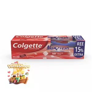 خمیر دندان برند Colgette مدل max fresh  با مسواک هدیه 130 گرم