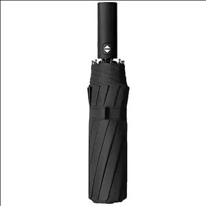 چتر تاشو 10 فنر تمام اتوماتیک مشکی h.j